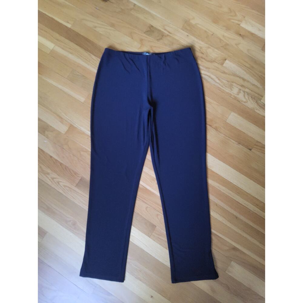 Sympli Pants Womens Small Navy Pull On Straight Leg Stretch
